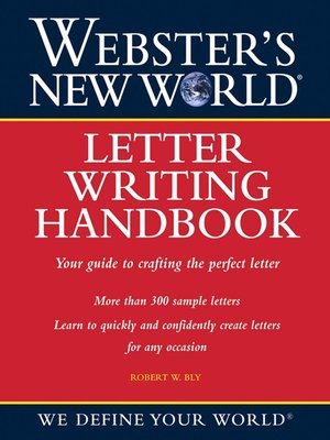 cover image of Webster's New World Letter Writing Handbook
